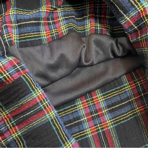 Zara Tartan Plaid Bubble/Balloon Hemmed Midi Skirt - Picture 6 of 8